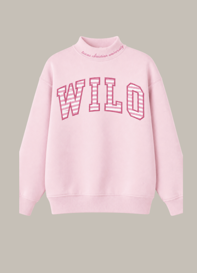 WILO Mock Neck Strawberry