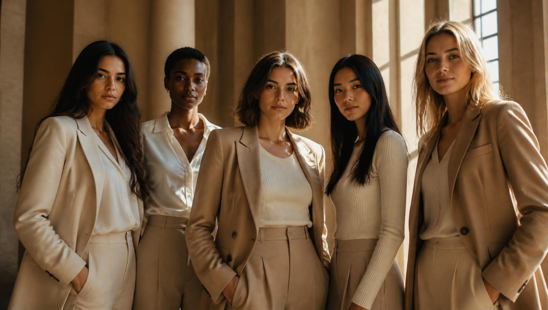 A group of young professional women standing together